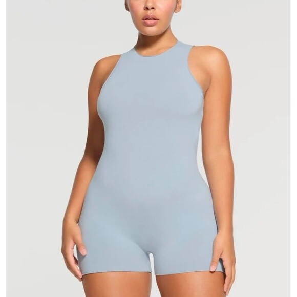 SKIMS Pants - Skims Raw Edge Onesie Denim Size XL